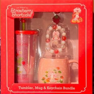 Strawberry Shortcake Tumbler, Mug & Keychain Bundle